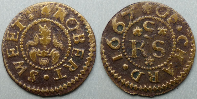 Chard, Robert Sweet 1667 farthing